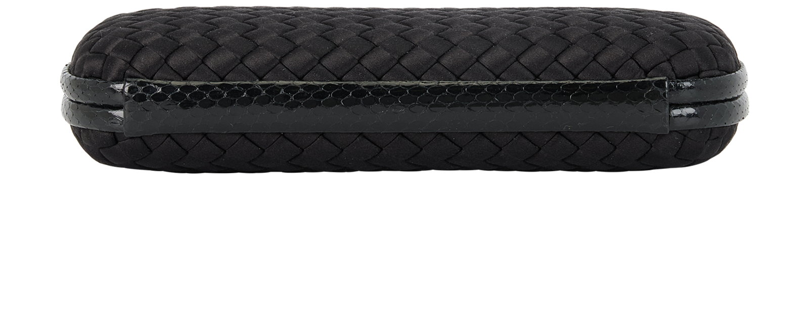 Knot Clutch, &pound;650, Handbags, Black, Satin, Top view